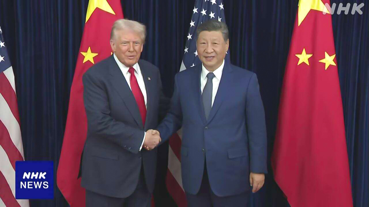 アメリカのトランプ大統領と中国の習国家主席が会って話をした