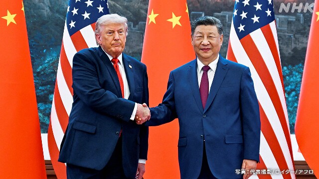 トランプ大統領と習近平国家主席が会って話をした