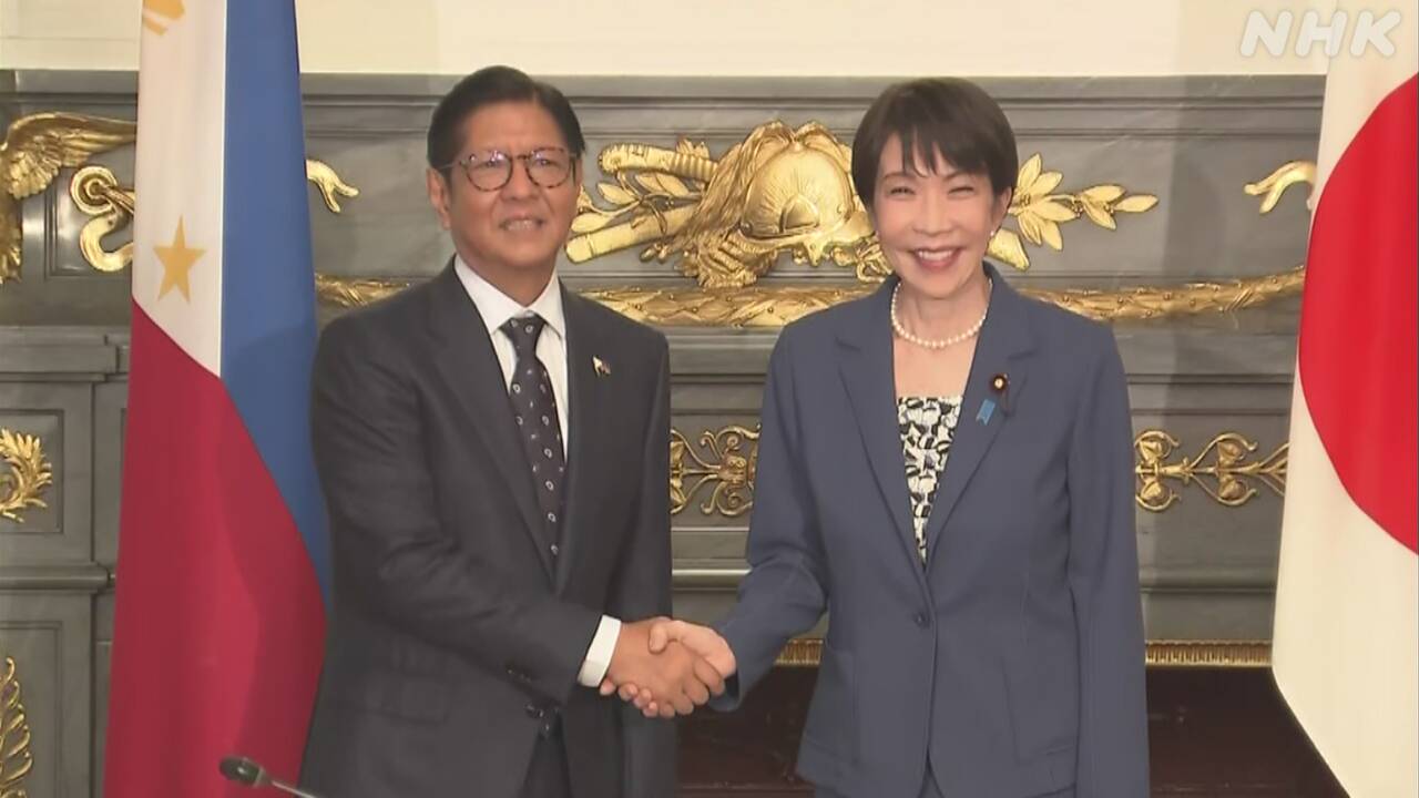 高市総理大臣とフィリピンのマルコス大統領が会って話をした