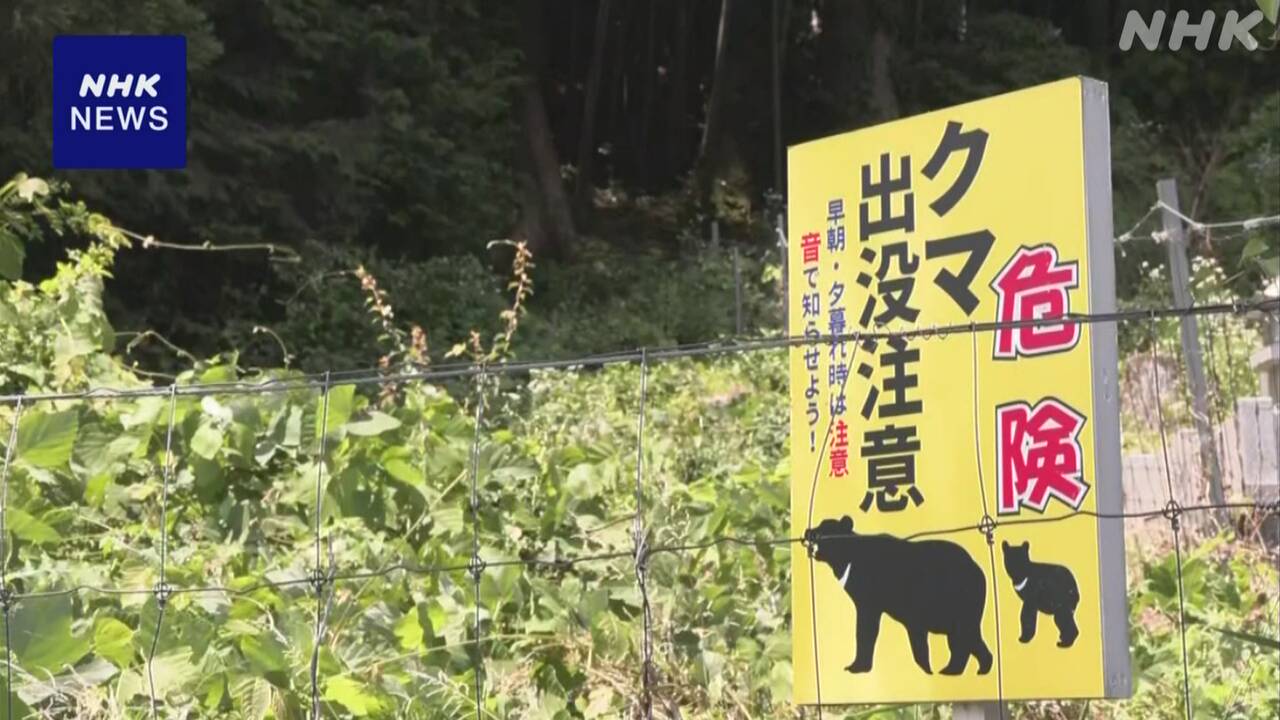 石川県と奈良県熊が人を襲って2人がけがをした